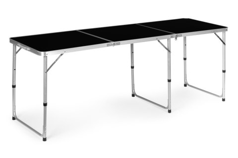 Stolik turystyczny stół składany kemping czarny blat 180x60 cm MultiGarden MultiGarden
