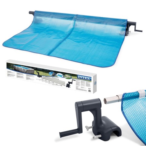 Zwijarka roller do folii solarnej basenowej 274-488 cm do basenów stelażowych INTEX 28051 INTEX