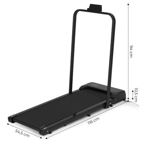 Bieżnia domowa z uchwytem elektryczna walking pad treningowy pod biurko 10 km/h MOVEPRO MOVEPRO