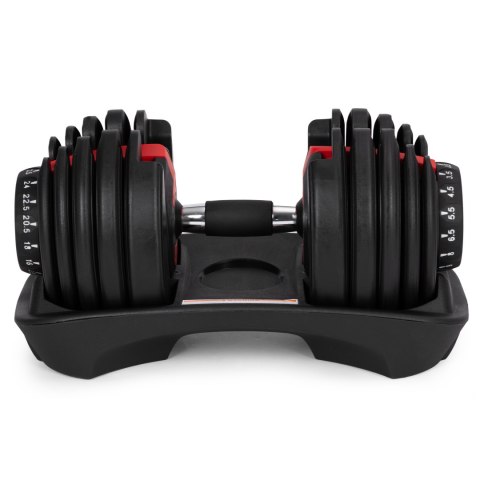 Hantel regulowany żeliwny z podstawką obciążenie 2,5-24 kg MOVEPRO MOVEPRO