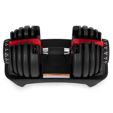 Hantel regulowany żeliwny z podstawką obciążenie 2,5-24 kg MOVEPRO MOVEPRO