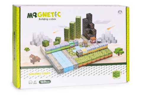 Klocki magnetyczne konstrukcyjne dla dzieci zestaw 169 elementów MULTISTORE