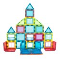 Klocki magnetyczne konstrukcyjne domek autko przyczepka 130 elementów MULTISTORE