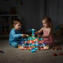 Klocki magnetyczne tor kulkowy LED klocki konstrukcyjne kulodrom 166 elementów MULTISTORE