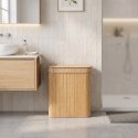 Kosz na pranie bambusowy pojemnik 100 litrów 2 komory pokrywa ModernHome ModernHome