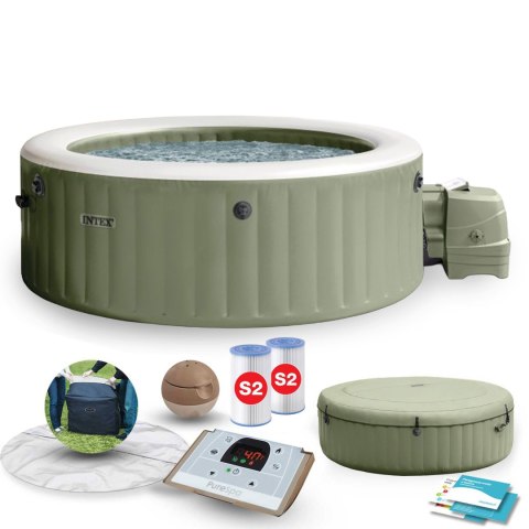 Nadmuchiwane SPA basen z hydromasażem 4 os. 196x71 cm akcesoria premium INTEX 28426NP INTEX