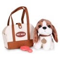 Pluszowy piesek w torebce beagle maskotka dla dziecka + szczotka do pielęgnacji MULTISTORE