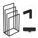 Stojak na ręczniki wieszak wolnostojący metalowy 4 ramiona czarny ModernHome ModernHome