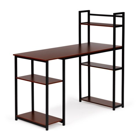 Biurko komputerowe biurowe stół + regał półki loft dąb ModernHome ModernHome Biurko komputerowe biurowe stół + regał półki loft dąb ModernHome ModernHome