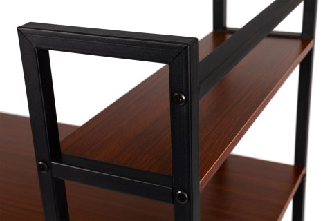 Biurko komputerowe biurowe stół + regał półki loft dąb ModernHome ModernHome Biurko komputerowe biurowe stół + regał półki loft dąb ModernHome ModernHome