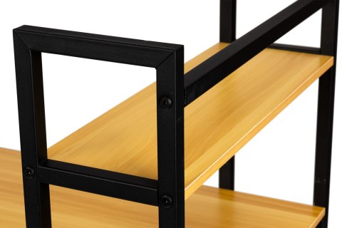 Biurko komputerowe biurowe stół + regał półki loft jasny dąb ModernHome ModernHome Biurko komputerowe biurowe stół + regał półki loft jasny dąb ModernHome ModernHome