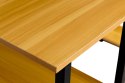 Biurko komputerowe biurowe stół + regał półki loft jasny dąb ModernHome ModernHome