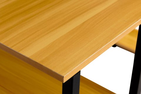 Biurko komputerowe biurowe stół + regał półki loft jasny dąb ModernHome ModernHome Biurko komputerowe biurowe stół + regał półki loft jasny dąb ModernHome ModernHome