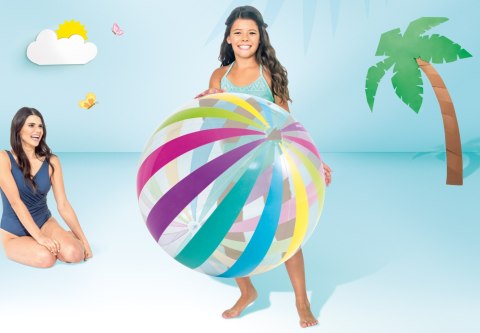 Dmuchana piłka plażowa duża Jumbo 107 cm INTEX 59065 INTEX Dmuchana piłka plażowa duża Jumbo 107 cm INTEX 59065 INTEX