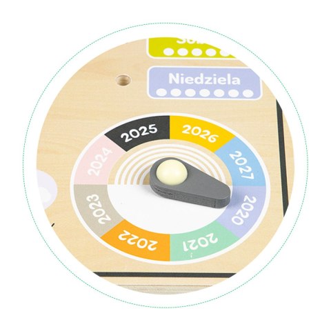 Drewniana tablica manipulacyjna kalendarz zegar ECOTOYS ECOTOYS Drewniana tablica manipulacyjna kalendarz zegar ECOTOYS ECOTOYS