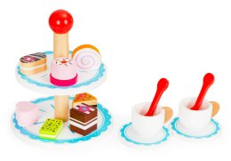 Drewniane ciastka cukiernia patera zestaw ECOTOYS ECOTOYS