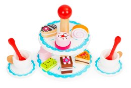 Drewniane ciastka cukiernia patera zestaw ECOTOYS ECOTOYS