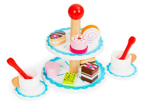 Drewniane ciastka cukiernia patera zestaw ECOTOYS ECOTOYS Drewniane ciastka cukiernia patera zestaw ECOTOYS ECOTOYS