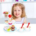 Drewniane ciastka cukiernia patera zestaw ECOTOYS ECOTOYS