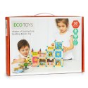 Drewniane klocki konstrukcyjne budowanie domek 6w1 ECOTOYS ECOTOYS