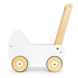 Drewniany wózek dla lalek pchacz chodzik ECOTOYS ECOTOYS