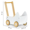 Drewniany wózek dla lalek pchacz chodzik ECOTOYS ECOTOYS