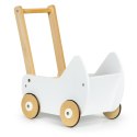 Drewniany wózek dla lalek pchacz chodzik ECOTOYS ECOTOYS