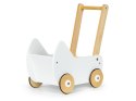 Drewniany wózek dla lalek pchacz chodzik ECOTOYS ECOTOYS