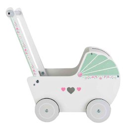 Drewniany wózek dla lalek pchacz chodzik ECOTOYS ECOTOYS
