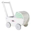 Drewniany wózek dla lalek pchacz chodzik ECOTOYS ECOTOYS