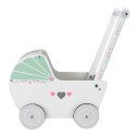 Drewniany wózek dla lalek pchacz chodzik ECOTOYS ECOTOYS