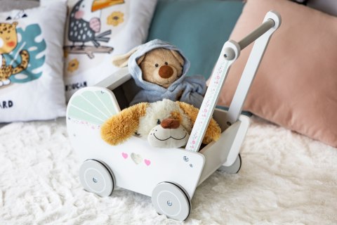 Drewniany wózek dla lalek pchacz chodzik ECOTOYS ECOTOYS Drewniany wózek dla lalek pchacz chodzik ECOTOYS ECOTOYS