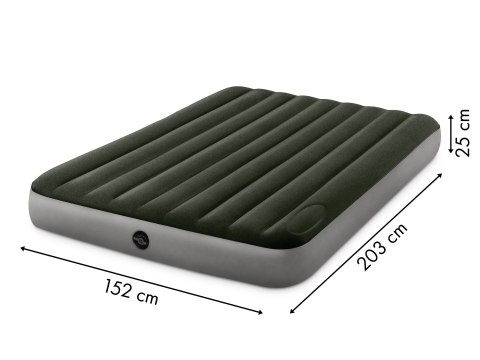 Duży materac dmuchany 203x152 cm dwuosobowy z pompką INTEX 64763 INTEX Duży materac dmuchany 203x152 cm dwuosobowy z pompką INTEX 64763 INTEX