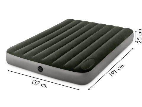 Duży materac dmuchany dwuosobowy 191x137 cm do spania z pompką INTEX 64762 INTEX Duży materac dmuchany dwuosobowy 191x137 cm do spania z pompką INTEX 64762 INTEX
