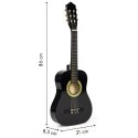 Gitara dla dzieci duża drewniana 6 strun ECOTOYS ECOTOYS