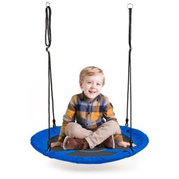 Huśtawka ogrodowa bocianie gniazdo 100cm ECOTOYS niebieska ECOTOYS
