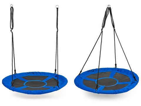 Huśtawka ogrodowa bocianie gniazdo 100cm ECOTOYS niebieska ECOTOYS Huśtawka ogrodowa bocianie gniazdo 100cm ECOTOYS niebieska ECOTOYS