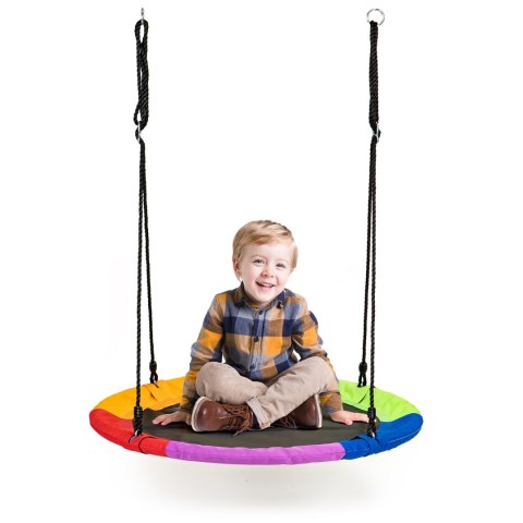 Huśtawka ogrodowa bocianie gniazdo 100cm ECOTOYS wielokolorowa ECOTOYS