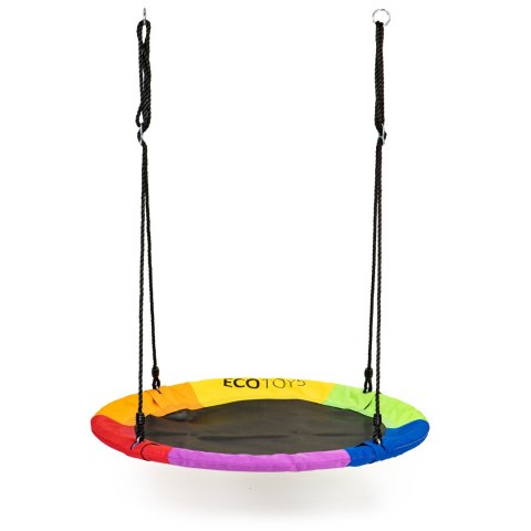 Huśtawka ogrodowa bocianie gniazdo 100cm ECOTOYS wielokolorowa ECOTOYS Huśtawka ogrodowa bocianie gniazdo 100cm ECOTOYS wielokolorowa ECOTOYS