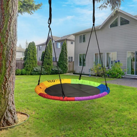 Huśtawka ogrodowa bocianie gniazdo 100cm ECOTOYS wielokolorowa ECOTOYS Huśtawka ogrodowa bocianie gniazdo 100cm ECOTOYS wielokolorowa ECOTOYS