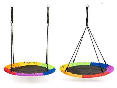 Huśtawka ogrodowa bocianie gniazdo 100cm ECOTOYS wielokolorowa ECOTOYS Huśtawka ogrodowa bocianie gniazdo 100cm ECOTOYS wielokolorowa ECOTOYS