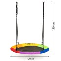 Huśtawka ogrodowa bocianie gniazdo 100cm ECOTOYS wielokolorowa ECOTOYS