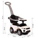 Jeździk chodzik pchacz 3w1 autko super car biały MULTISTORE