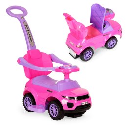 Jeździk chodzik pchacz 3w1 autko super car różowy MULTISTORE