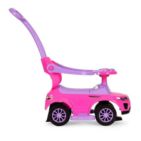 Jeździk chodzik pchacz 3w1 autko super car różowy MULTISTORE Jeździk chodzik pchacz 3w1 autko super car różowy MULTISTORE