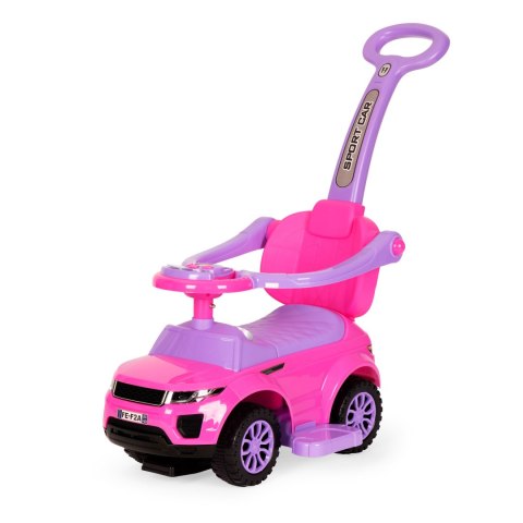 Jeździk chodzik pchacz 3w1 autko super car różowy MULTISTORE Jeździk chodzik pchacz 3w1 autko super car różowy MULTISTORE