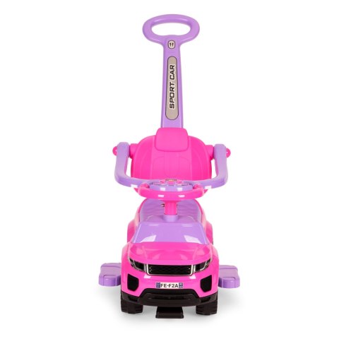 Jeździk chodzik pchacz 3w1 autko super car różowy MULTISTORE Jeździk chodzik pchacz 3w1 autko super car różowy MULTISTORE