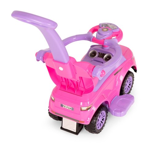 Jeździk chodzik pchacz 3w1 autko super car różowy MULTISTORE Jeździk chodzik pchacz 3w1 autko super car różowy MULTISTORE