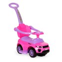 Jeździk chodzik pchacz 3w1 autko super car różowy MULTISTORE
