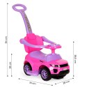 Jeździk chodzik pchacz 3w1 autko super car różowy MULTISTORE